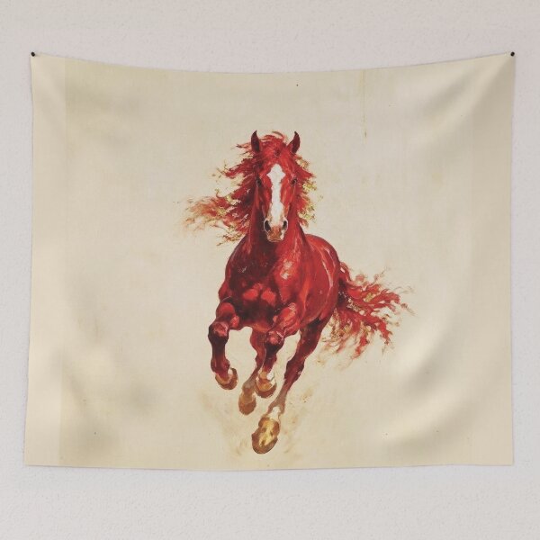 Item preview, Elegant Galloping Horses - Red horse 1 designed and sold by Lucia Amaris Art.