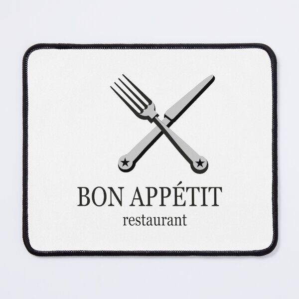 Item preview, Bon Appetit Crossed Fork and Knife Logo designed and sold by Kaybmt.