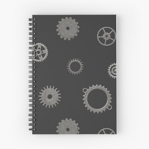 Item preview, steampunk gear pattern sticker set - silver/steel/iron designed and sold by noob publishing.