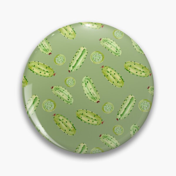 Item preview, Tossed Watercolor Pickles on Green Background designed and sold by JasmineGDesigns.