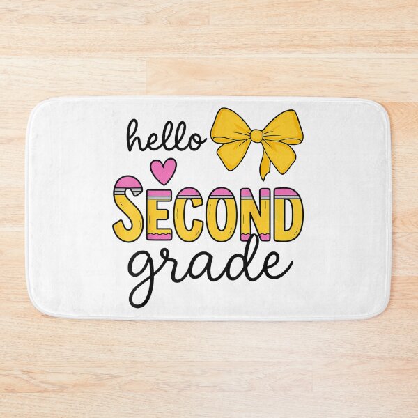 Item preview, Cute Hello Second Grade Back To School Yellow Bow Teacher Student designed and sold by WilliaMaler.
