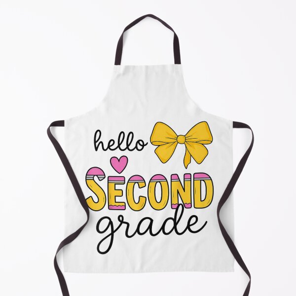 Item preview, Cute Hello Second Grade Back To School Yellow Bow Teacher Student designed and sold by WilliaMaler.
