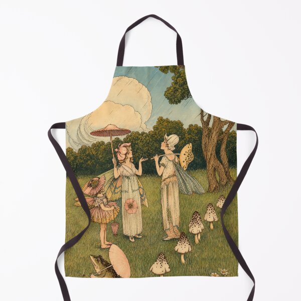 Item preview, Flower frocks by Ida Rentoul Outhwaite - Vintage Fairy Wall Art Print for Nursery & Children's Room designed and sold by RickE.