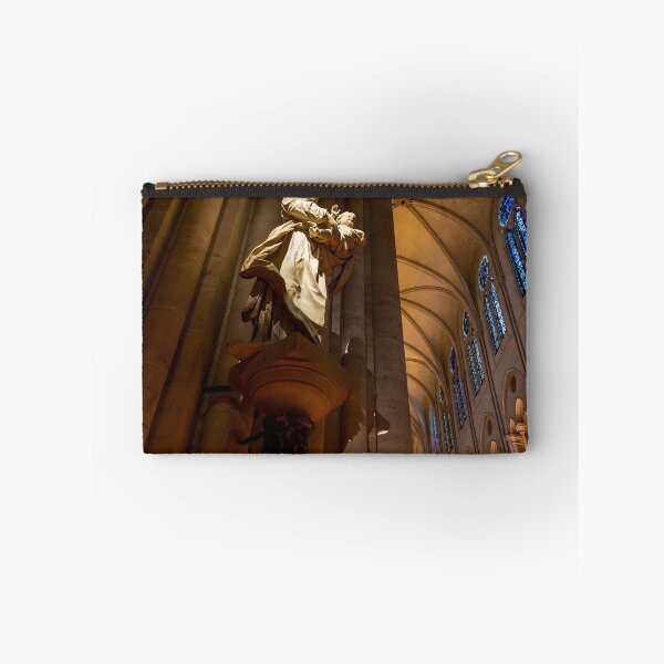 Item preview, Paris, France - Notre Dame Interior with Majestic Statue designed and sold by jrtwynam.