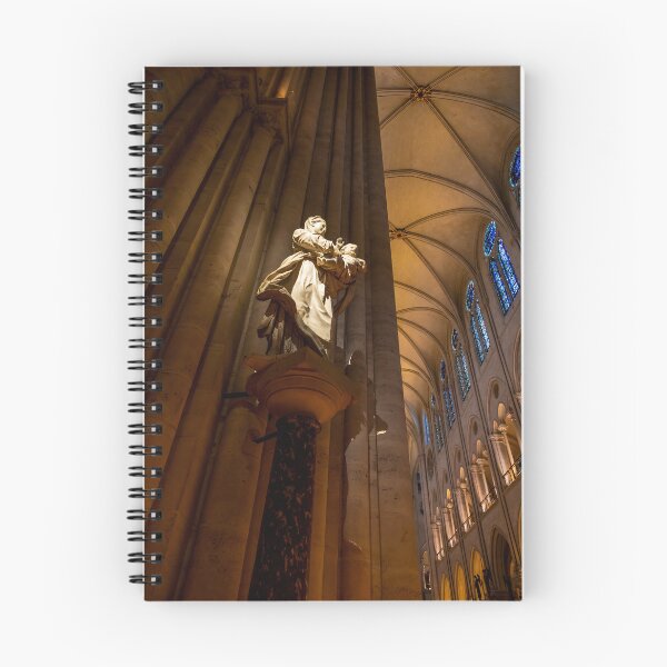 Item preview, Paris, France - Notre Dame Interior with Majestic Statue designed and sold by jrtwynam.