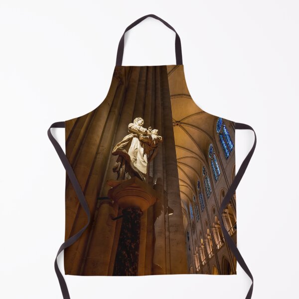 Item preview, Paris, France - Notre Dame Interior with Majestic Statue designed and sold by jrtwynam.