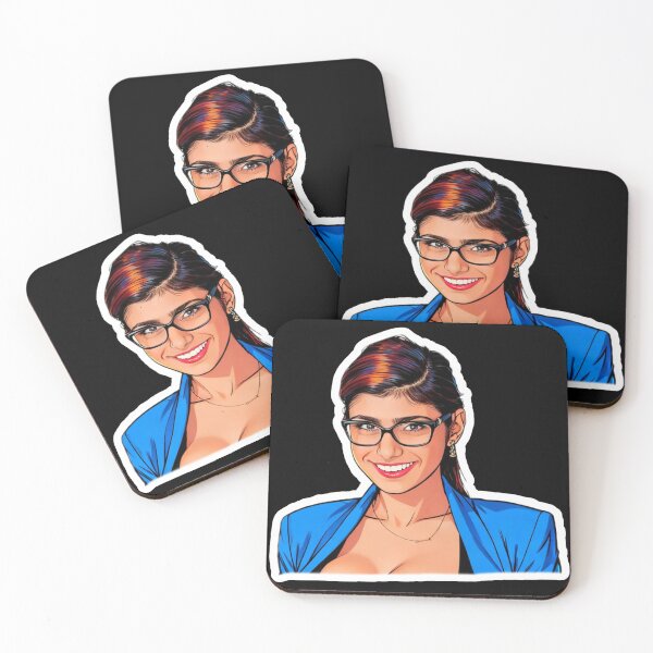Item preview, Mia Khalifa Face Pornstar Illustrated  designed and sold by Bubble-Bay Shop.