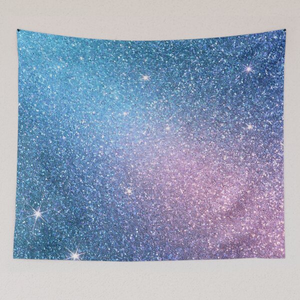 Item preview, Turquoise Purple Glitter Ombre Sparkle Art designed and sold by FrostyFrisby.