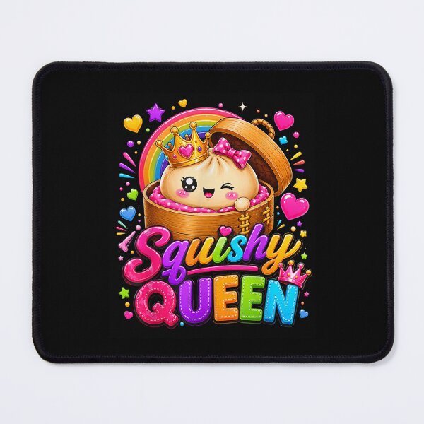 Item preview, Cute Kawaii Bao Bun Squishy Queen Crown Asian Foodie Rainbow Design designed and sold by DienesAngele.