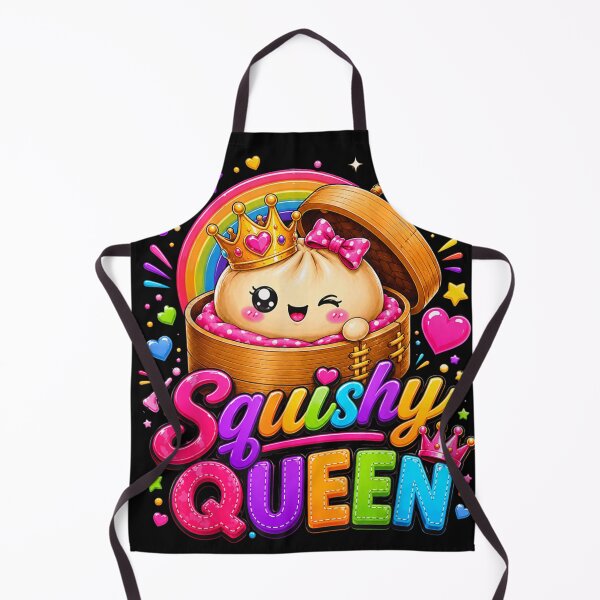 Item preview, Cute Kawaii Bao Bun Squishy Queen Crown Asian Foodie Rainbow Design designed and sold by DienesAngele.