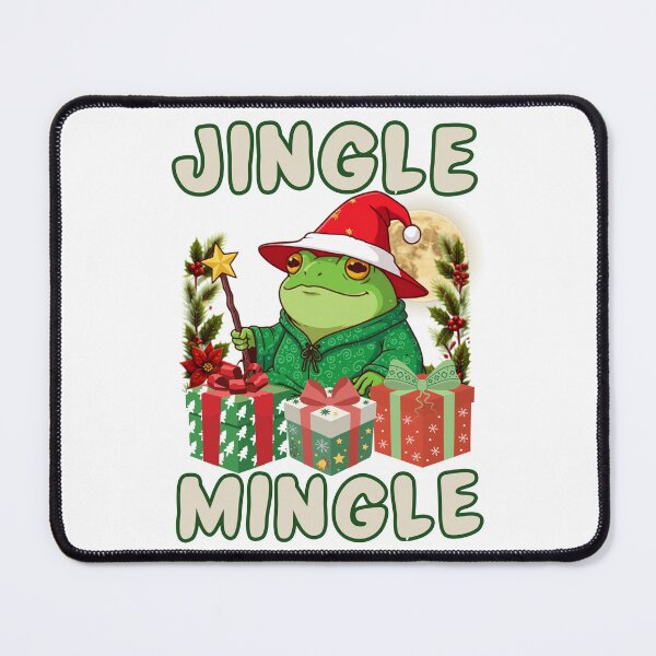 Item preview, Jingle and Mingle Cute Santa Frog Christmas Pajamas Holiday designed and sold by BellabdO.