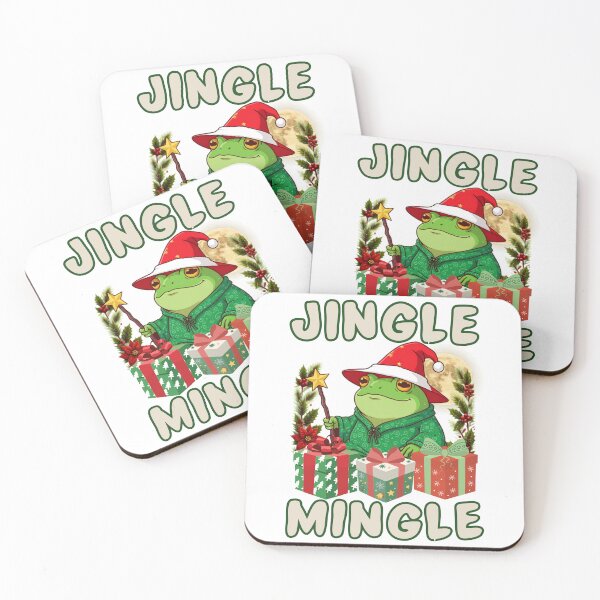 Item preview, Jingle and Mingle Cute Santa Frog Christmas Pajamas Holiday designed and sold by BellabdO.