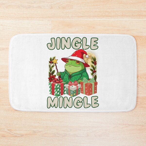 Item preview, Jingle and Mingle Cute Santa Frog Christmas Pajamas Holiday designed and sold by BellabdO.