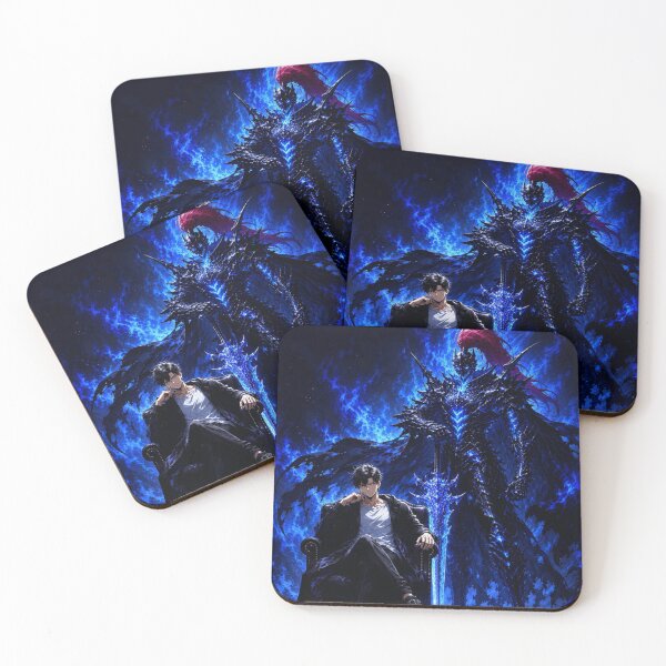 Item preview, Dark Flame Knight – Epic Blue Fantasy Warrior designed and sold by  Mirai_Art  ⭐⭐⭐⭐.