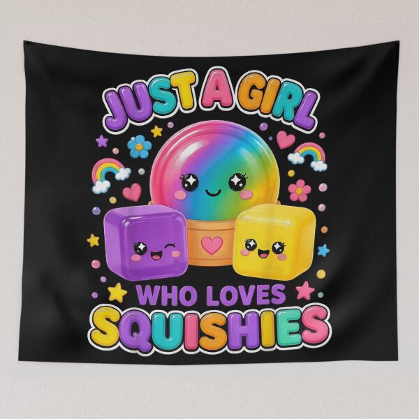 Item preview, Kawaii Rainbow Just A Girl Who Loves Squishies Cute Stress Toy designed and sold by DienesAngele.