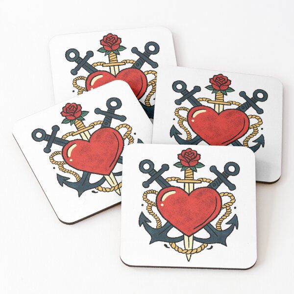 Item preview, Old School Sailor Heart designed and sold by SugarCore.
