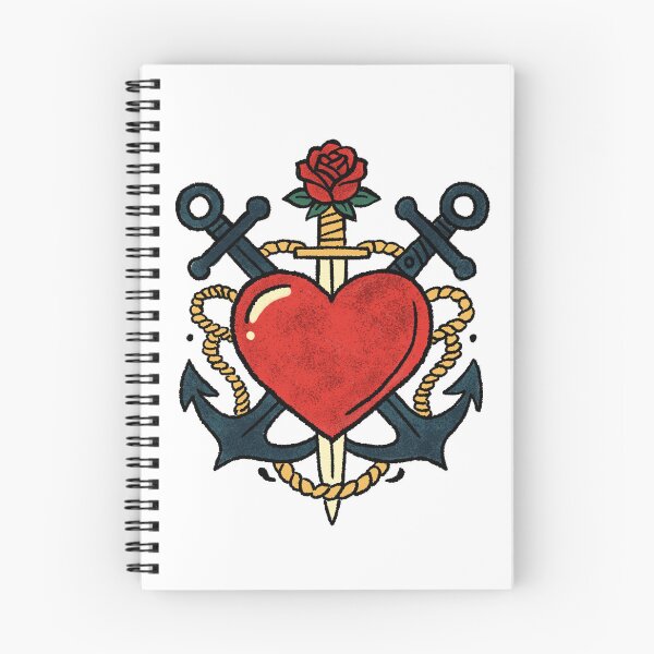 Item preview, Old School Sailor Heart designed and sold by SugarCore.