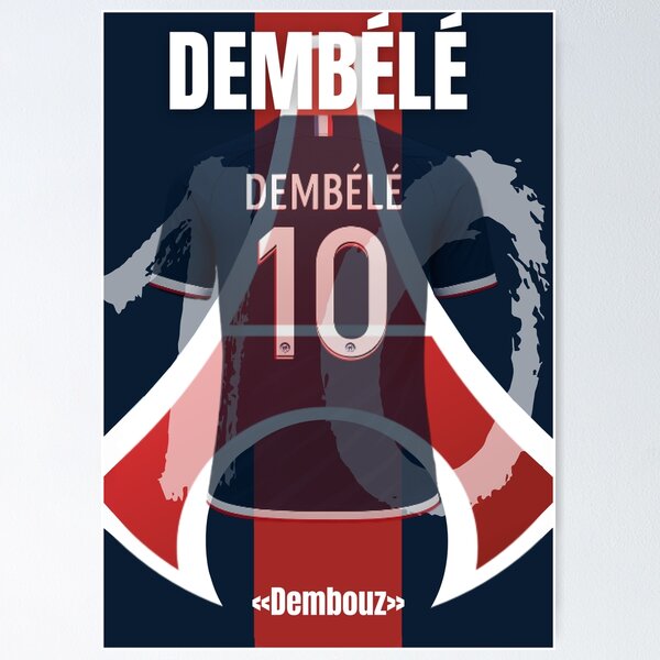 Aperçu de l'œuvre PSG Dembélé Jersey créée et vendue par Kdreo.