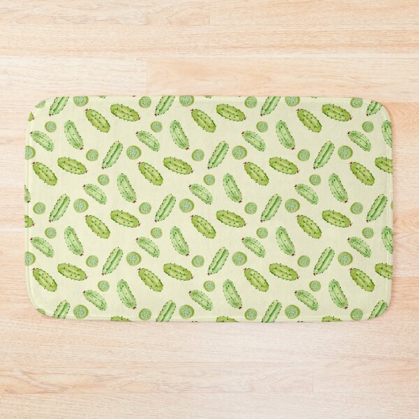 Item preview, Tossed Watercolor Pickles on Light Yellow Background designed and sold by JasmineGDesigns.