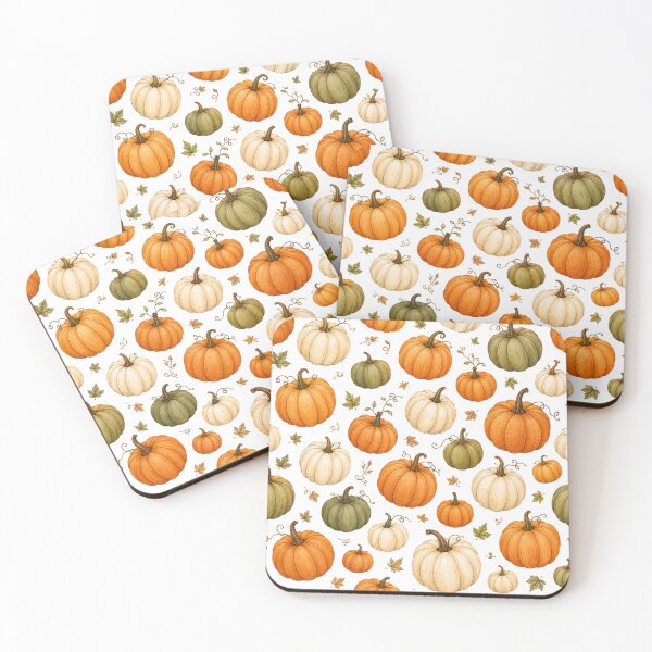 Item preview, Watercolor Pumpkin Pattern | Autumn Pumpkins Seamless Pattern | Fall Harvest Botanical Design | Cute Thanksgiving & Halloween Illustration designed and sold by DreamPixelPrint.