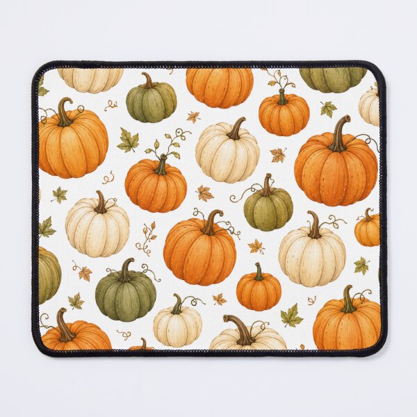 Item preview, Watercolor Pumpkin Pattern | Autumn Pumpkins Seamless Pattern | Fall Harvest Botanical Design | Cute Thanksgiving & Halloween Illustration designed and sold by DreamPixelPrint.