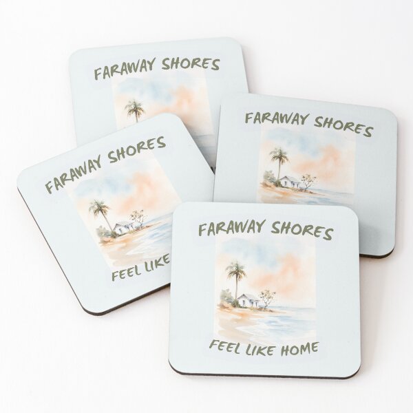 Item preview, Faraway Shores Feel Like Home designed and sold by amusefullife.