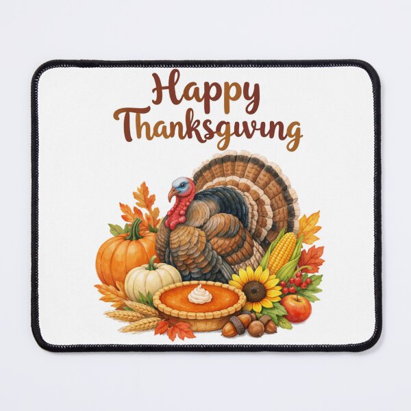 Item preview, Beautiful Happy Thanksgiving Traditional Autumn Turkey Graphic designed and sold by DeliaDesignsCo.