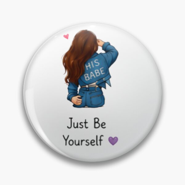Item preview, Just Be Yourself Cute Girl Illustration designed and sold by DailyDoodlesBySumbul.