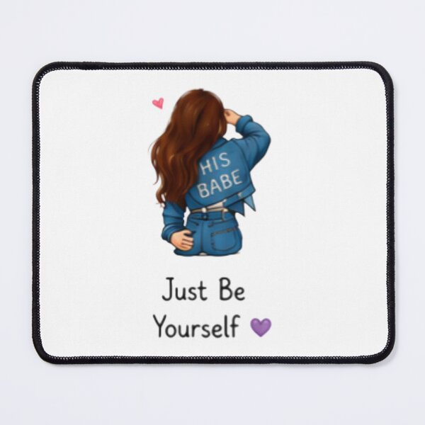Item preview, Just Be Yourself Cute Girl Illustration designed and sold by DailyDoodlesBySumbul.