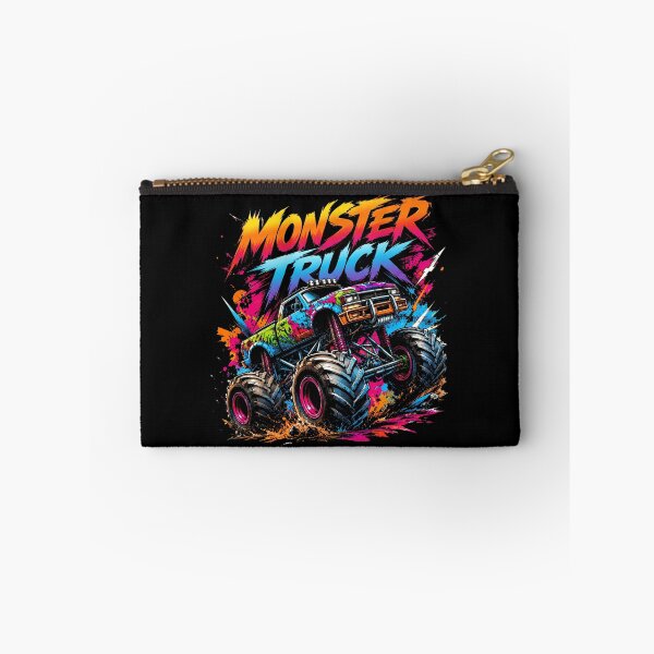 Item preview, Retro 80s Edgy Neon Monster Truck Splash Art designed and sold by Vermanartist.