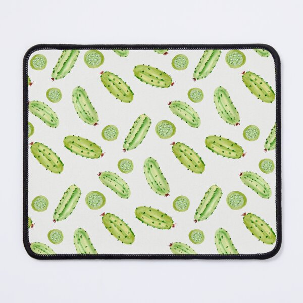 Item preview, Tossed Watercolor Pickles on Off White Background designed and sold by JasmineGDesigns.
