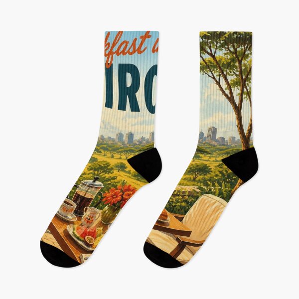 Item preview, Breakfast in Nairobi, Kenya: scenic-Style Travel Poster designed and sold by LSVart.