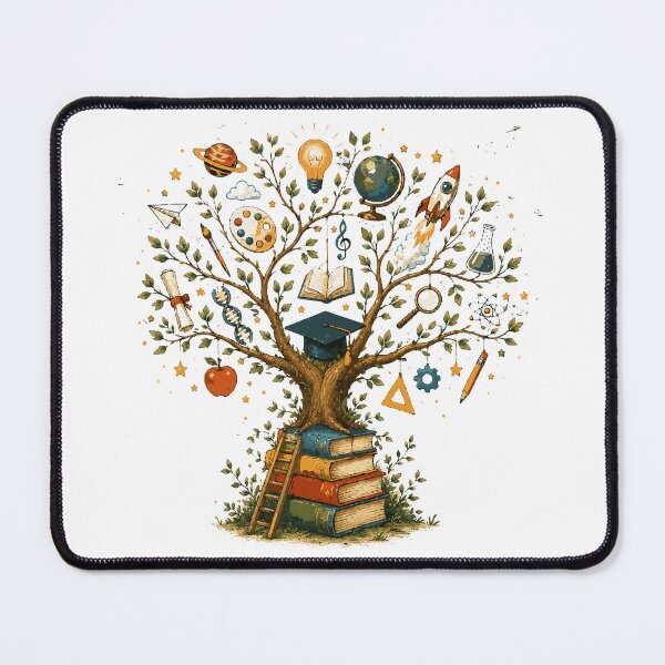 Item preview, Tree of Knowledge T-Shirt & Sticker | Inspirational Learning Illustration | Teacher Gift designed and sold by Sunday.Supply.