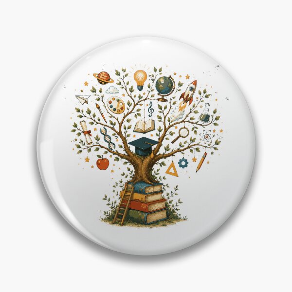 Item preview, Tree of Knowledge T-Shirt & Sticker | Inspirational Learning Illustration | Teacher Gift designed and sold by Sunday.Supply.