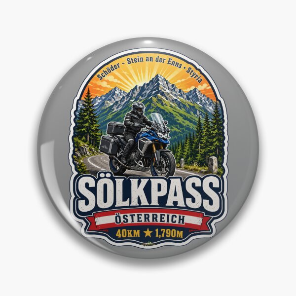 Item preview, Sölk Pass, Styria, Austria Solkpass Motorcycle Sticker TShirt 02 designed and sold by OuterShellUK.