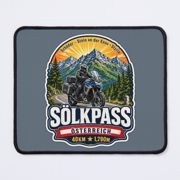 Item preview, Sölk Pass, Styria, Austria Solkpass Motorcycle Sticker TShirt 02 designed and sold by OuterShellUK.