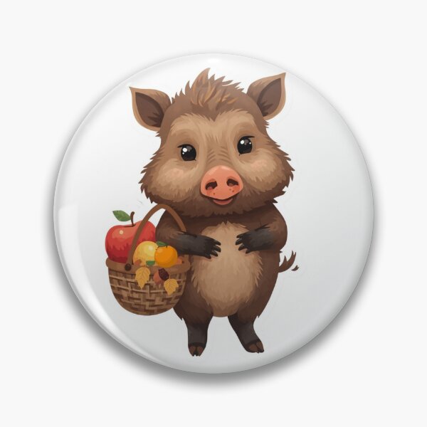 Item preview, Woodland Wild Boar Sticker | Forest Animal Illustration | Rustic Woodland Wildlife Art | Autumn Harvest Vinyl Sticker designed and sold by Pandey14.