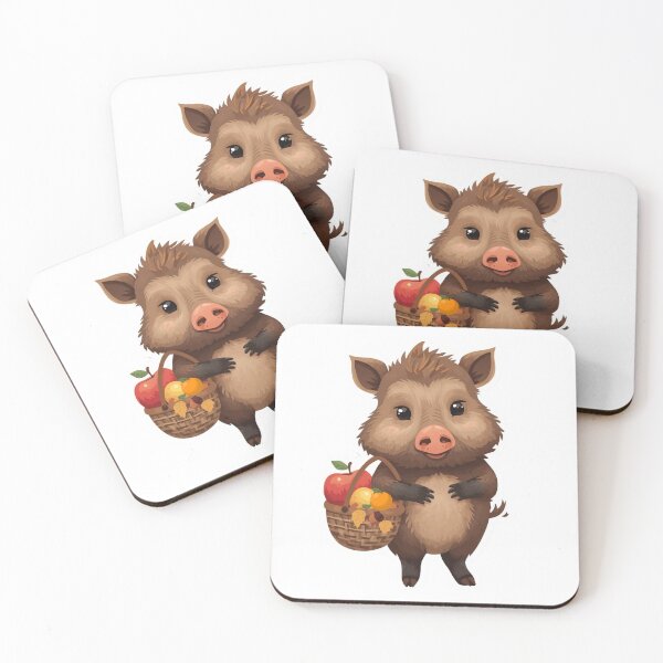 Item preview, Woodland Wild Boar Sticker | Forest Animal Illustration | Rustic Woodland Wildlife Art | Autumn Harvest Vinyl Sticker designed and sold by Pandey14.