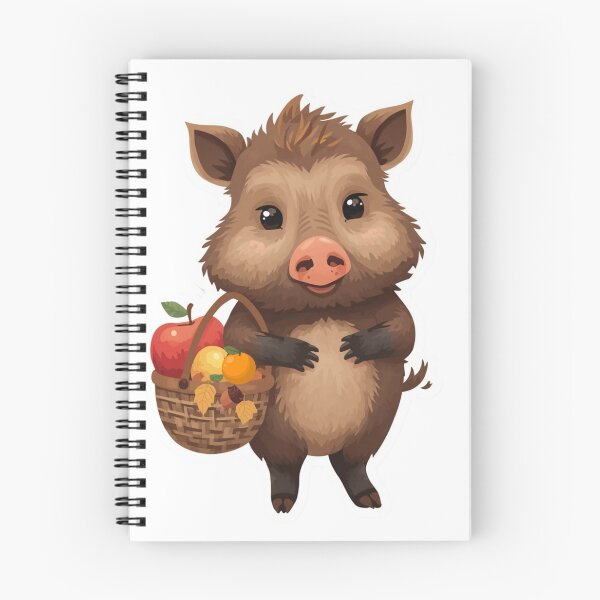 Item preview, Woodland Wild Boar Sticker | Forest Animal Illustration | Rustic Woodland Wildlife Art | Autumn Harvest Vinyl Sticker designed and sold by Pandey14.