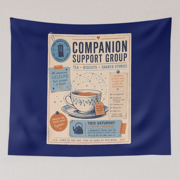 Item preview, Companion Support Group Tea Social Flyer designed and sold by agearb.