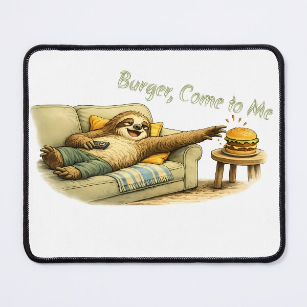 Item preview, Funny Sloth Reaching for a Burger designed and sold by Buli89.