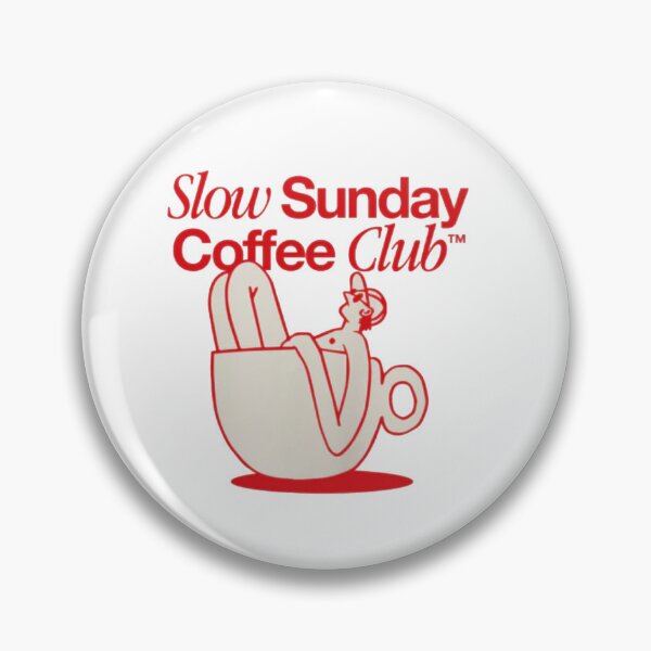Item preview, Slow Sunday Coffee Club Retro Coffee Lover Design | Cozy Cafe Aesthetic designed and sold by Gbriel3.