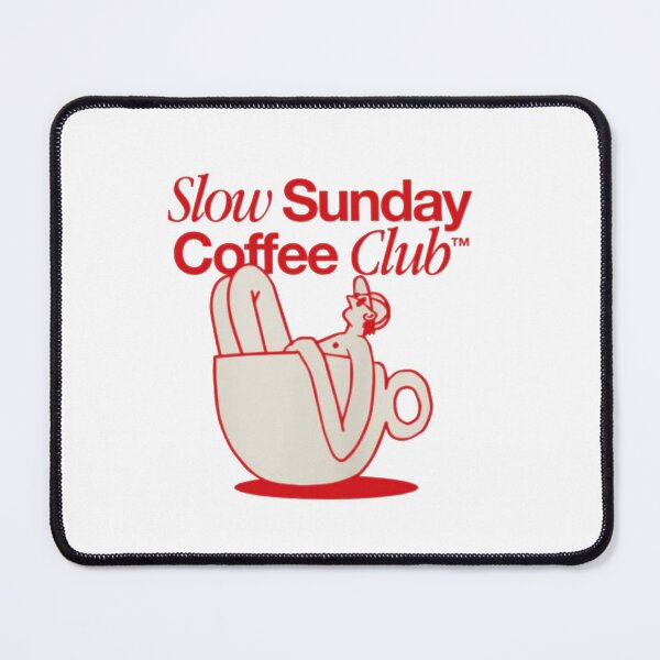 Item preview, Slow Sunday Coffee Club Retro Coffee Lover Design | Cozy Cafe Aesthetic designed and sold by Gbriel3.