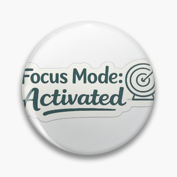 Item preview, Focus Mode Activated Sticker designed and sold by InkPixell.