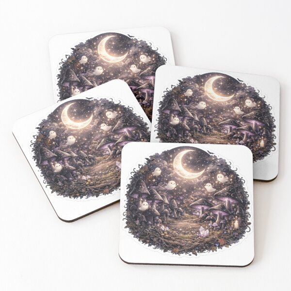 Item preview, Gothic Moonlit Mushroom Grove designed and sold by RDcollections.