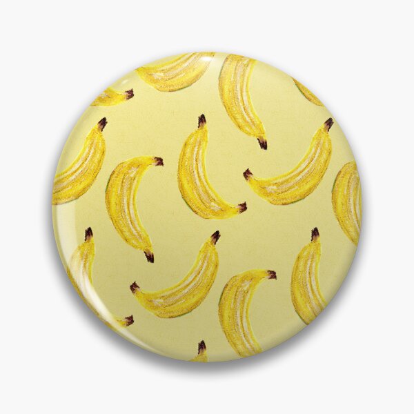 Item preview, Hand Painted Painterly Watercolor Bananas Deep Yellow designed and sold by JasmineGDesigns.