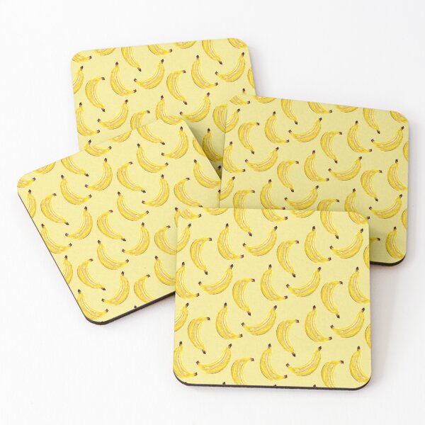 Item preview, Hand Painted Painterly Watercolor Bananas Deep Yellow designed and sold by JasmineGDesigns.