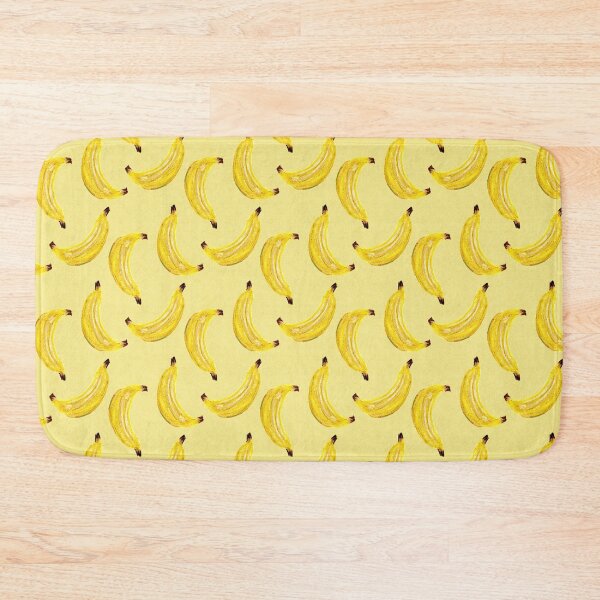 Item preview, Hand Painted Painterly Watercolor Bananas Deep Yellow designed and sold by JasmineGDesigns.