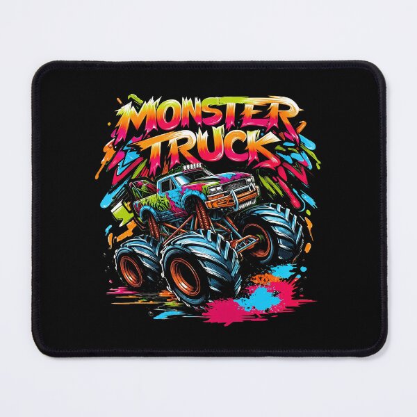 Item preview, Colorful Neon Monster Truck Paint Splatter Graffiti Art designed and sold by Vermanartist.