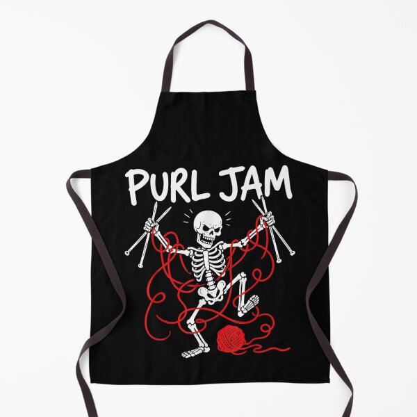 Item preview, Purl Jam Knitting Skeleton Yarn Crafter Funny Pearl Jam Pun Graphic designed and sold by DuneHaicna.